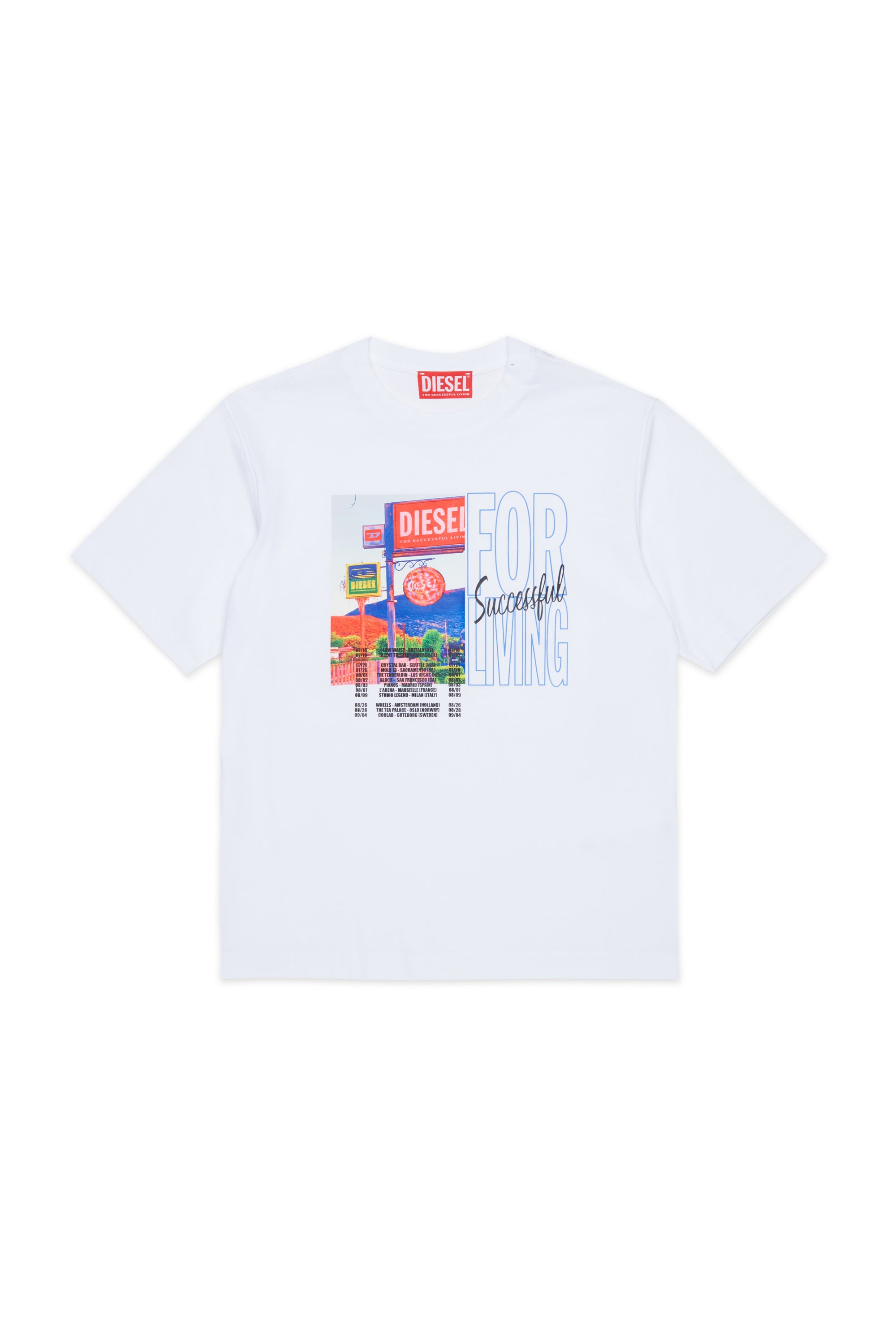 T-shirt Bianco J02974KYA2M K100 DIESEL KIDS 