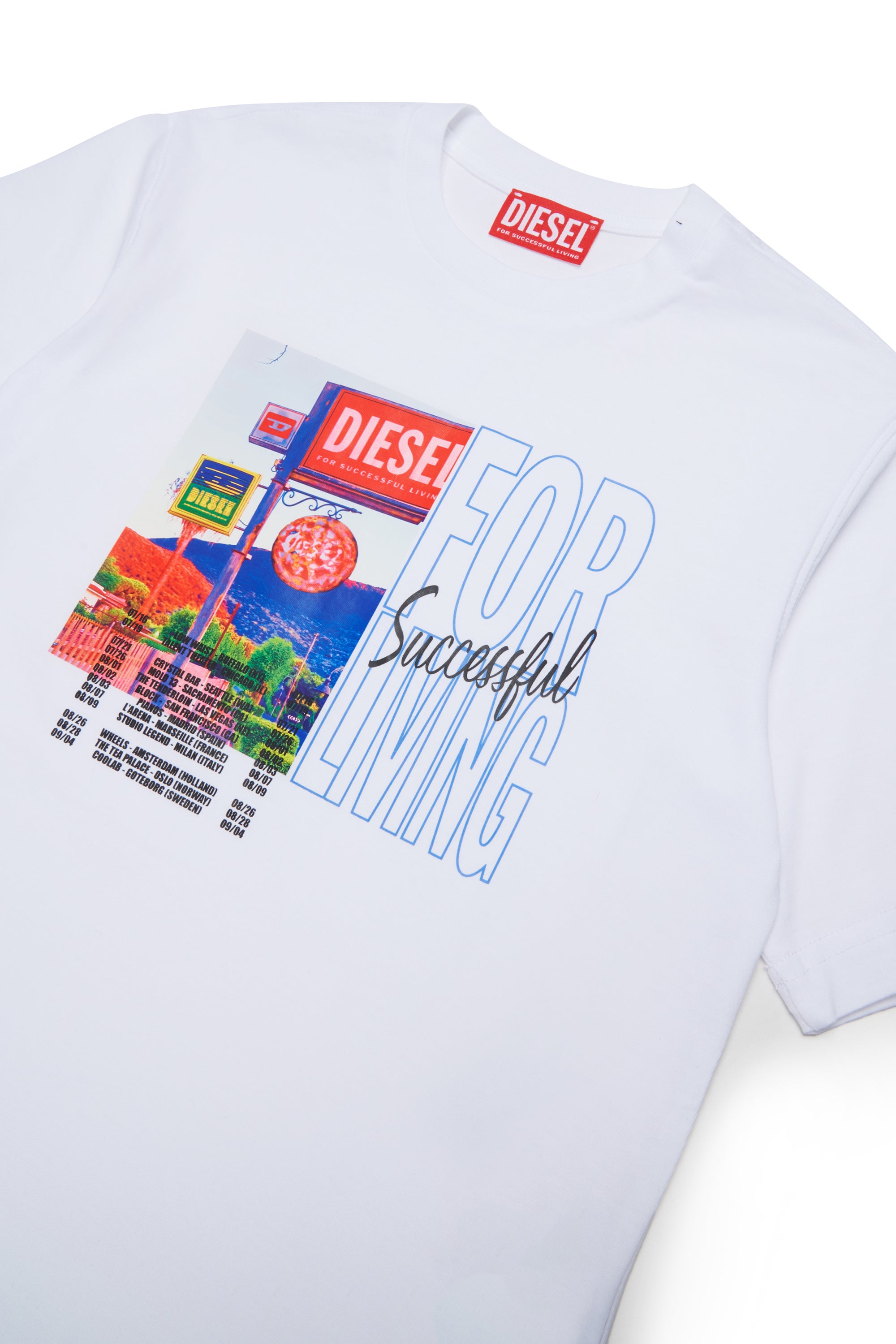 T-shirt Bianco J02974KYA2M K100 DIESEL KIDS 