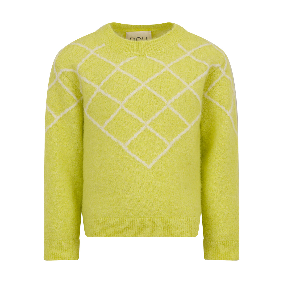 Maglione in alpaca Lime melange DZ9A20W0229 867AV DOUDOU KIDS 