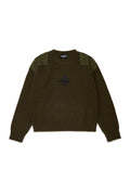 Maglione in Lana Tarmac Green