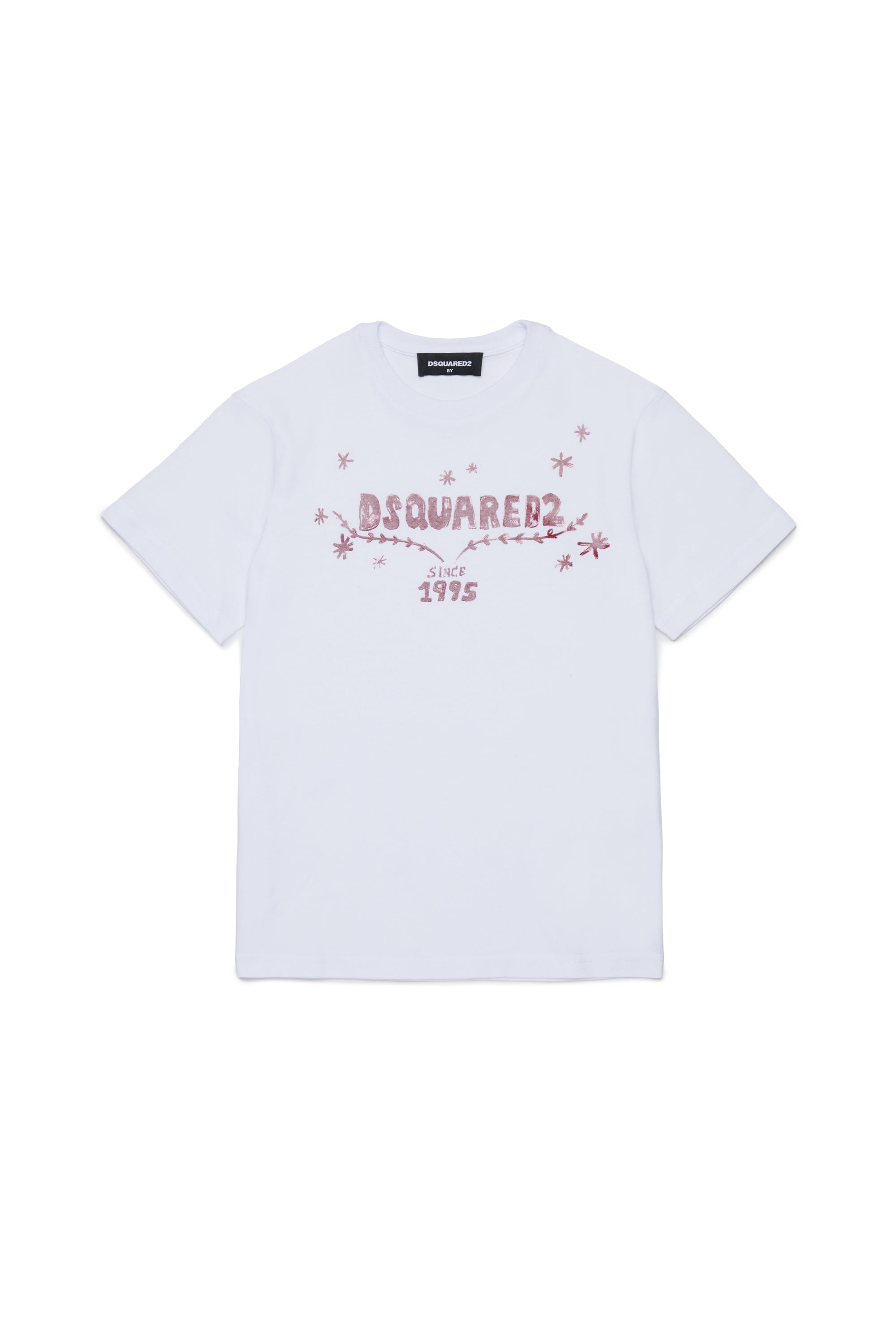 T-shirt Bianco DQ3445D0AJ1 DQ100 DSQUARED KIDS 