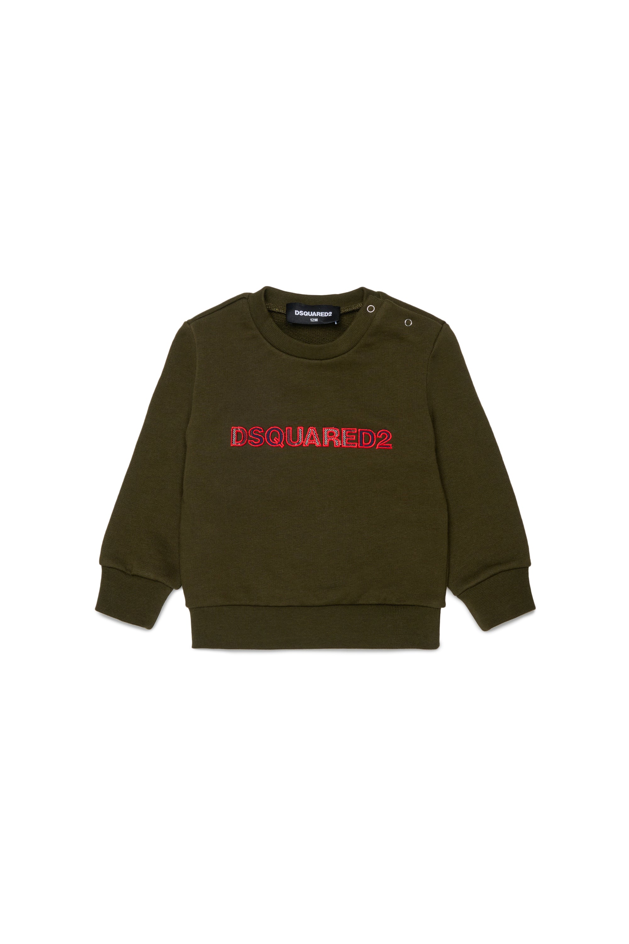 Felpa Tarmac Green DQ3510D0AJ2 DQ558 DSQUARED KIDS 