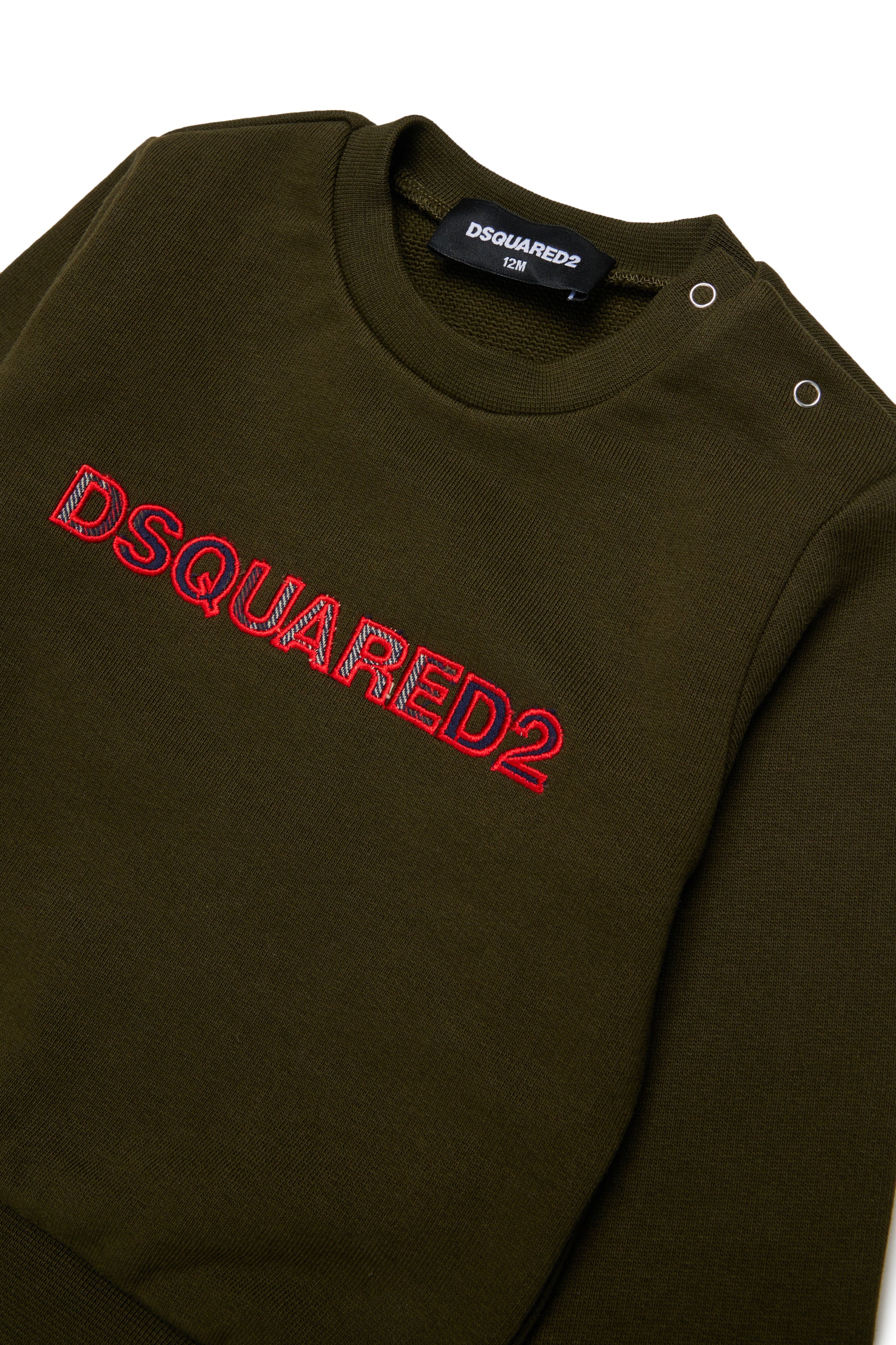 Felpa Tarmac Green DQ3510D0AJ2 DQ558 DSQUARED KIDS 