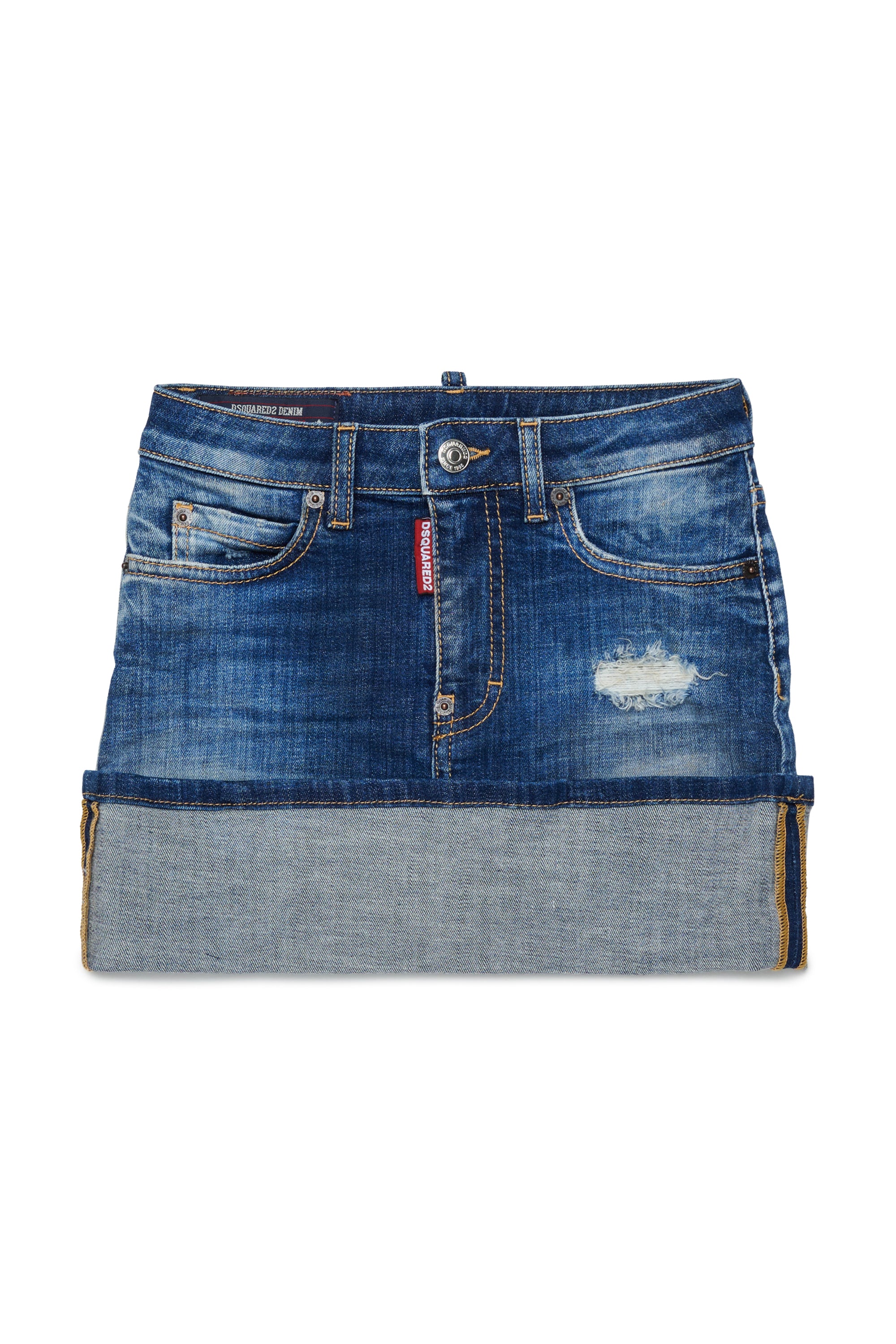 Gonna Blue Denim DQ3574D0AHW DQ01 DSQUARED KIDS 