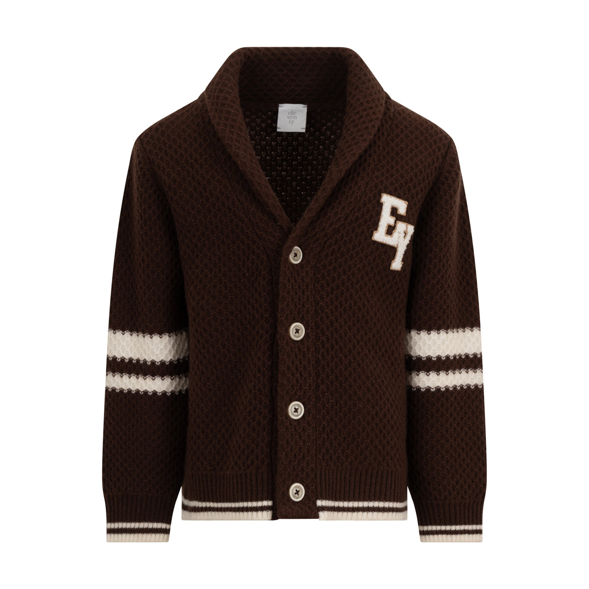 Cardigan in maglia Marrone EZ9H60Z3404 320AV ELEVENTY KIDS 