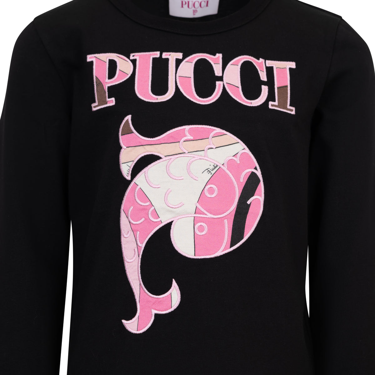 T-shirt Nero PZ8C00Z3672 930 EMILIO PUCCI KIDS 