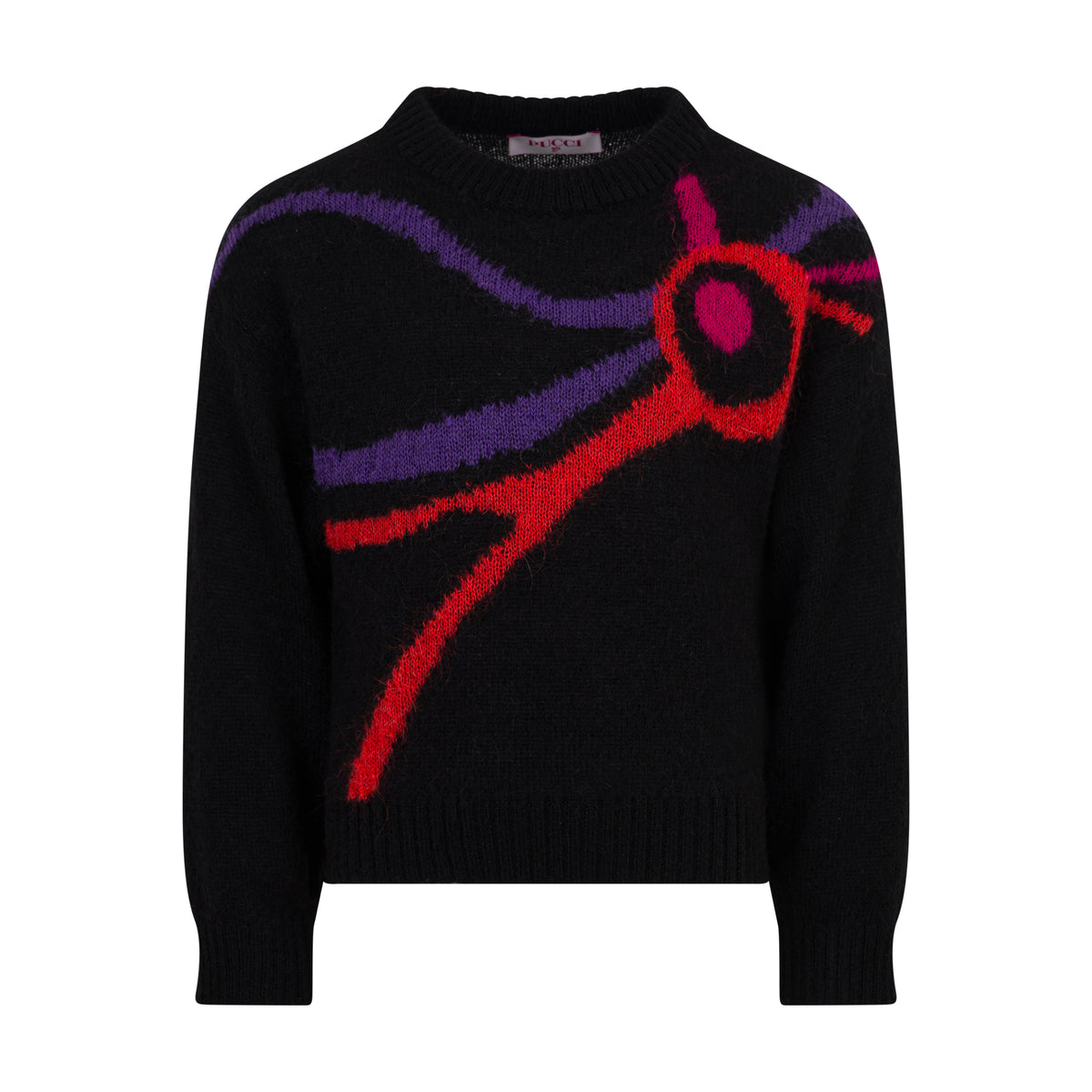 Maglione in alpaca Nero PZ9A20W0218 930 EMILIO PUCCI KIDS 