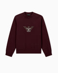 Felpa con grafica bordeaux