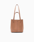 Borsa con logo in pelle lion