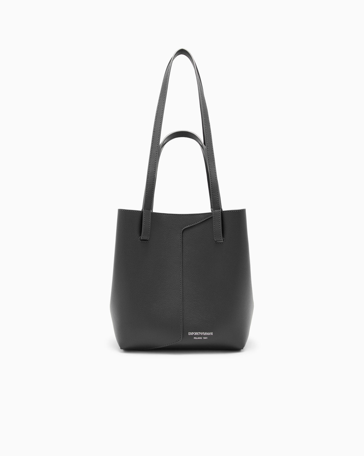 Borsa con doppio manico in pelle nera EW005753AF29459 UC001 EMPORIO ARMANI 