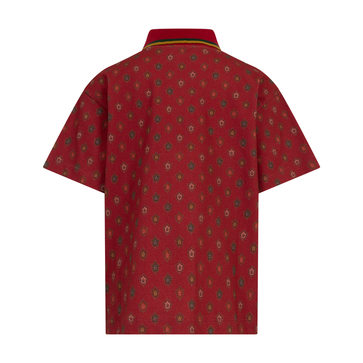 Polo con piccoli motivi bordeaux GZ8H31Z4106 52CMC ETRO KIDS 