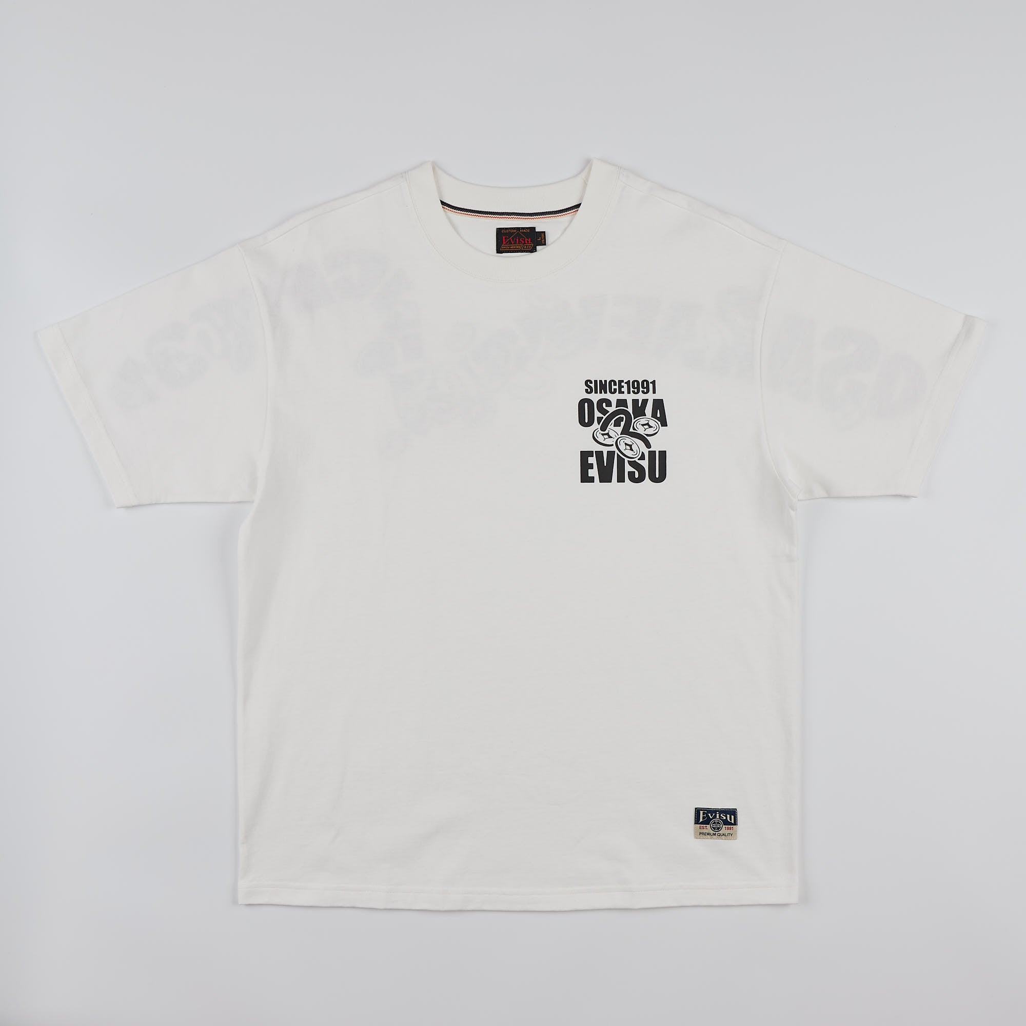 T-shirt Brocade Kamon Applique Bianco 2EAHTM6TS1121 WHTO EVISU 