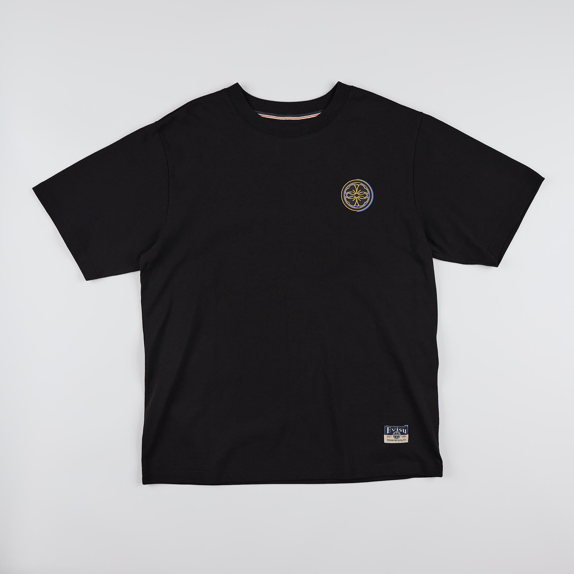 T-shirt Wave & Whale Daicock Nero 2EAHTM6TS1130 BLKX EVISU 