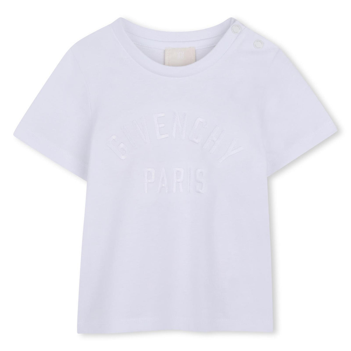 T-shirt in jersey, cotton from organic farming, givenchy logo ricamo at davanti. H31286 10P GIVENCHY KIDS 
