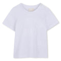 T-shirt in jersey, cotton from organic farming, givenchy logo ricamo at davanti.