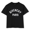 T-shirt in jersey, cotton from organic farming, twisted seams on maniche, color contrasted givenchy logo patch ermbroidery at davanti.