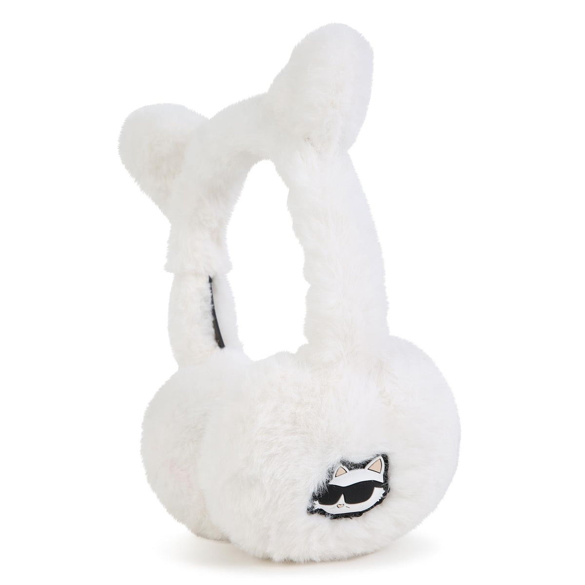 Earmuffs in faux-fur con ears. Choupette e karl badges in relief. Z31455 10P KARL LAGERFELD KIDS 