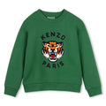 Felpa con tigre verde