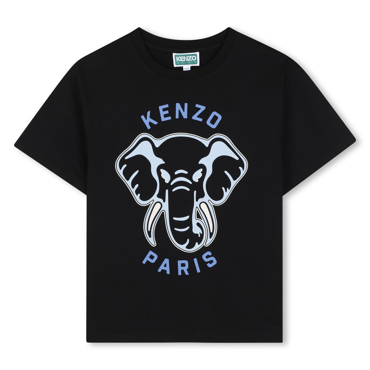 T-shirt in jersey (100% organic cotton), branded stampa on davanti. K62034 09B KENZO KIDS 