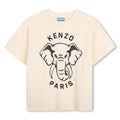T-shirt in jersey (100% organic cotton), branded stampa on davanti.