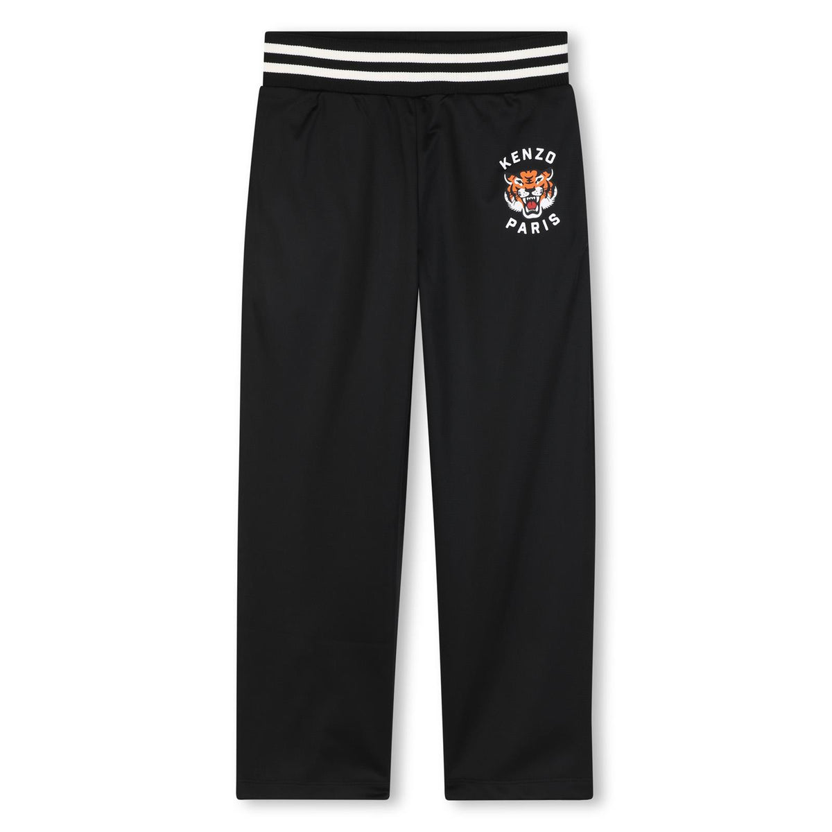 Pantalon in brushed pique (100% cotton), straight fit, vita elastica, two tasche e branded stampa on davanti. K62044 09B KENZO KIDS 