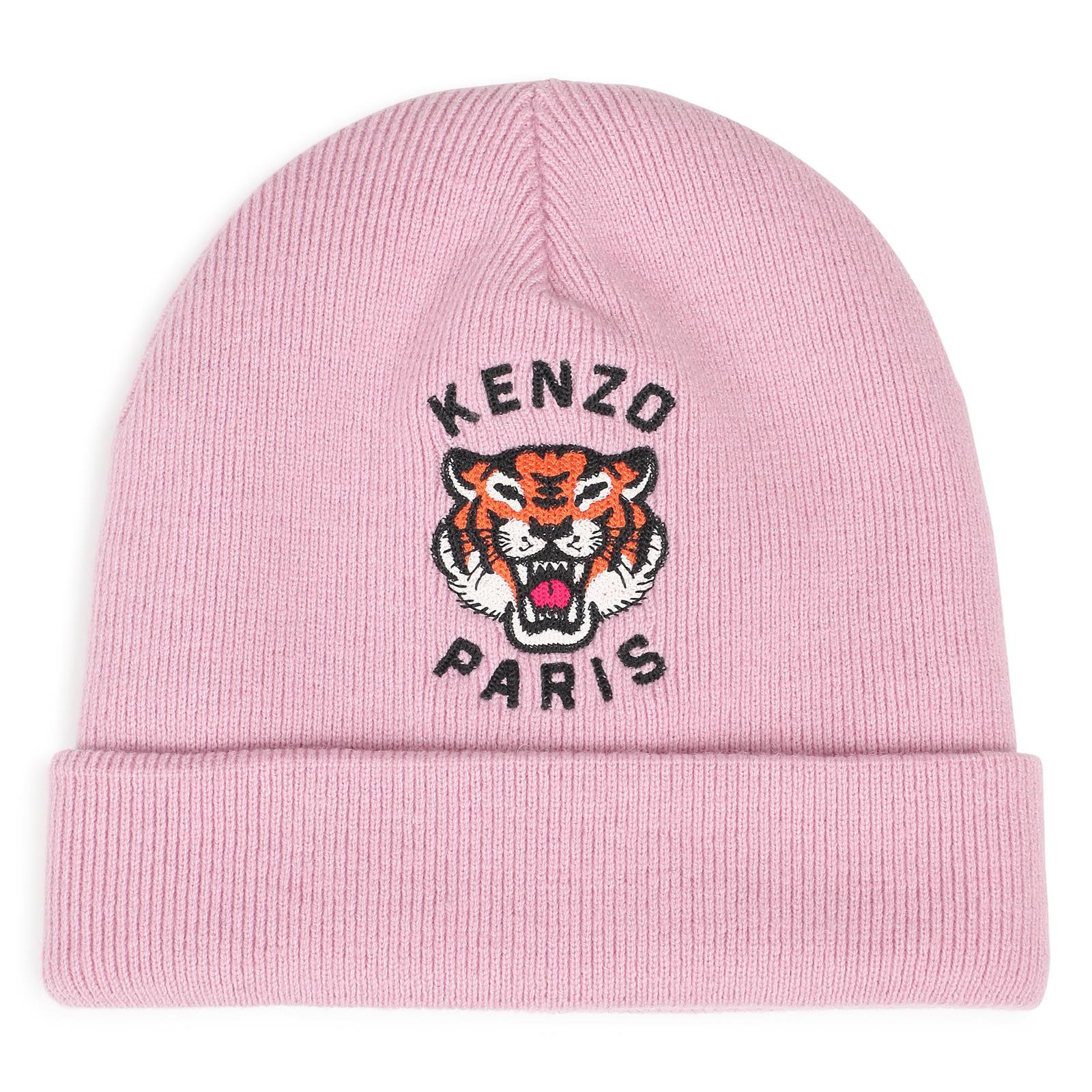 In maglia beanie (52% polyester, 31% polyamide, 11% cotton, 4% wool, 2% silk), branded ricamo on davanti K62156 44F KENZO KIDS 