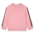 Cotton from organic farming cotone garzato crewneck sweatshirt, tone-on-tone ribbed edges, curb braiding applied to sides of maniche. Tone-on-tone lan