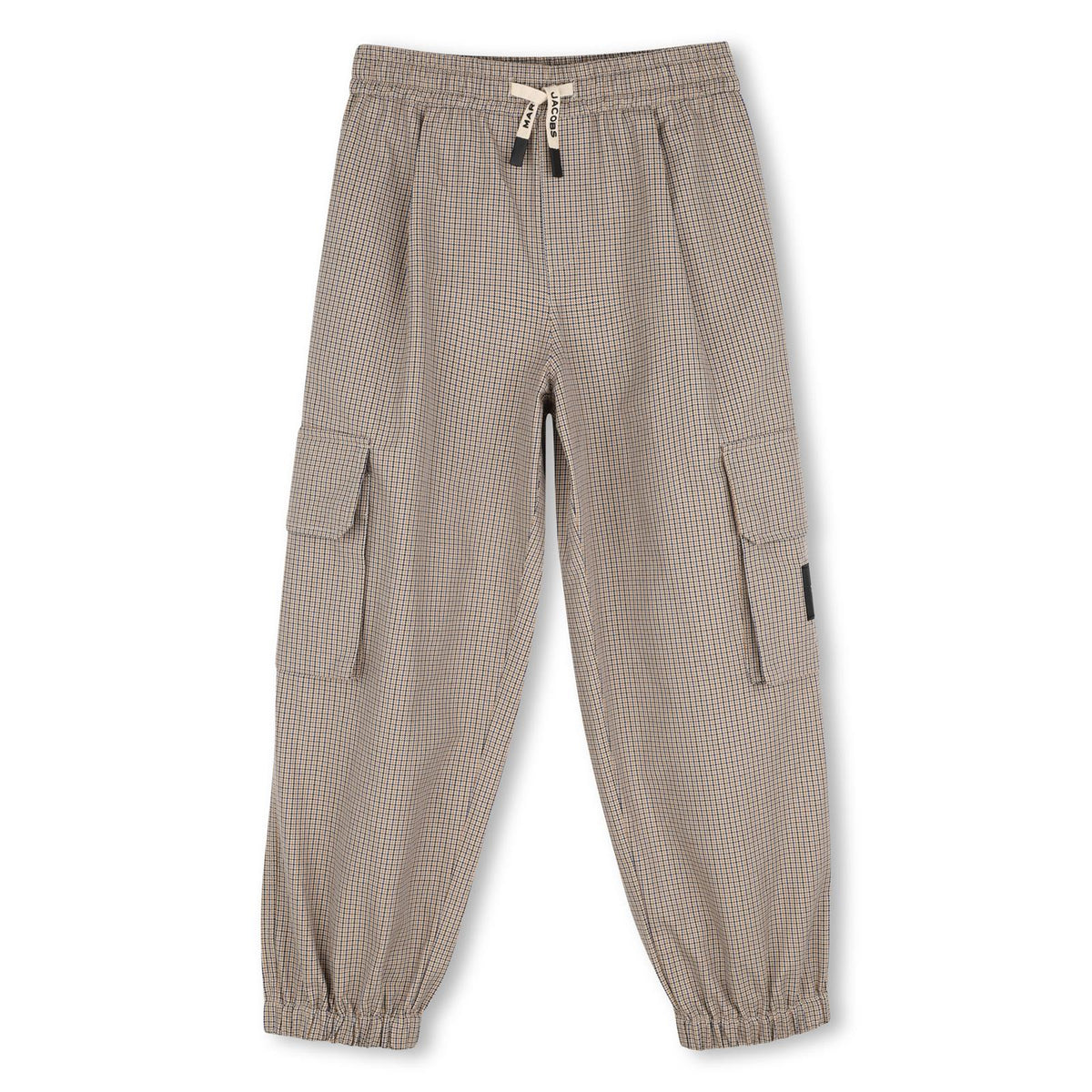 Houndstooth stampa pantaloni con a marc jacobs branded coulisse al fascia in vita, two side flap tasche, e a marc jacobs woven label on one of them. W61051 184 MARC JACOBS KIDS 