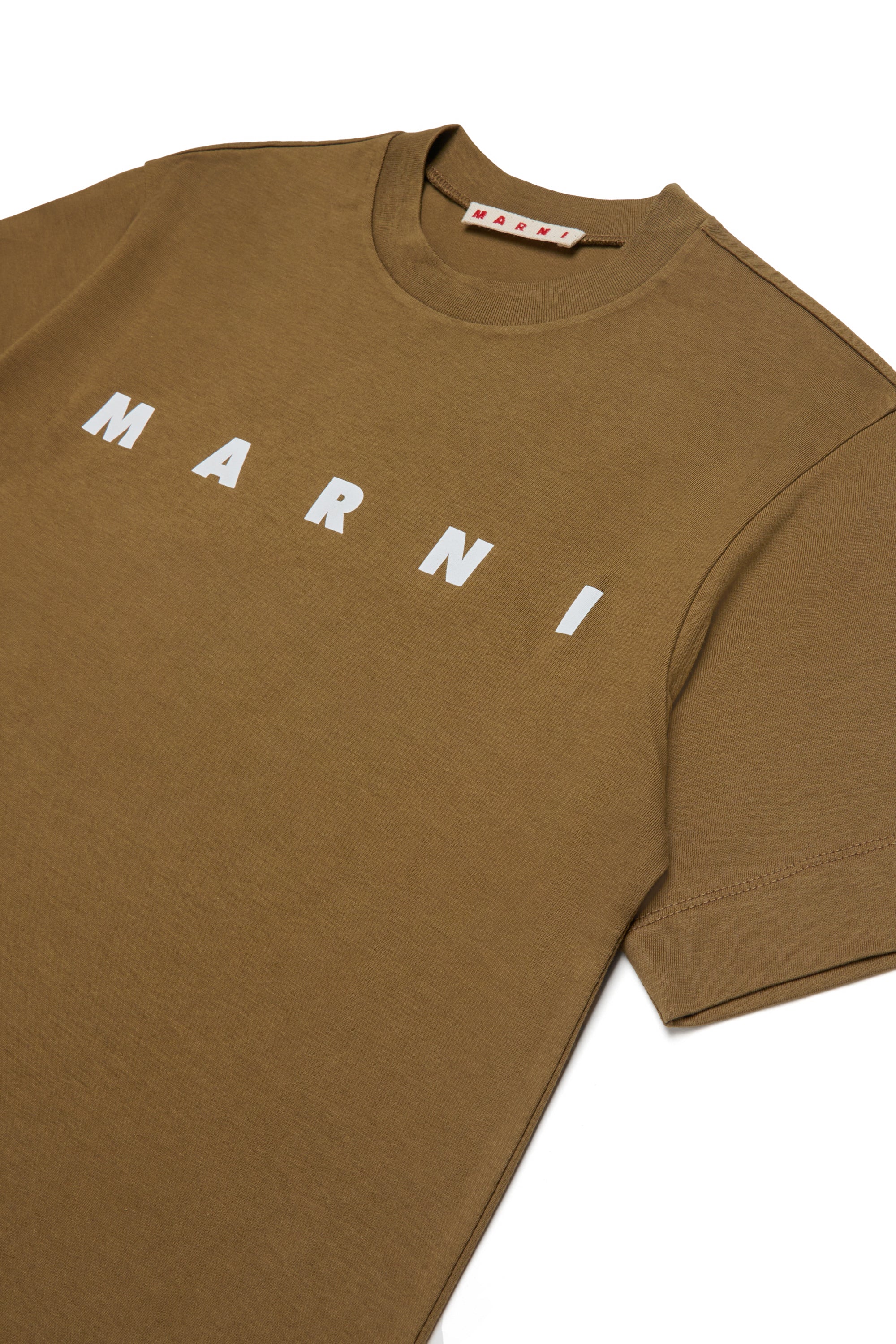 T-shirt Wood Brown M002MVM00RF 0M721 MARNI KIDS 
