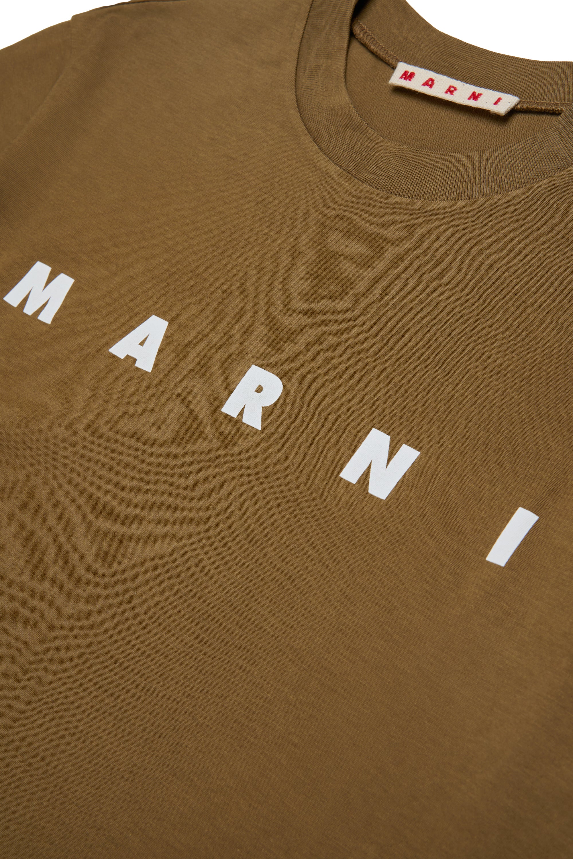 T-shirt Wood Brown M002MVM00RF 0M721 MARNI KIDS 
