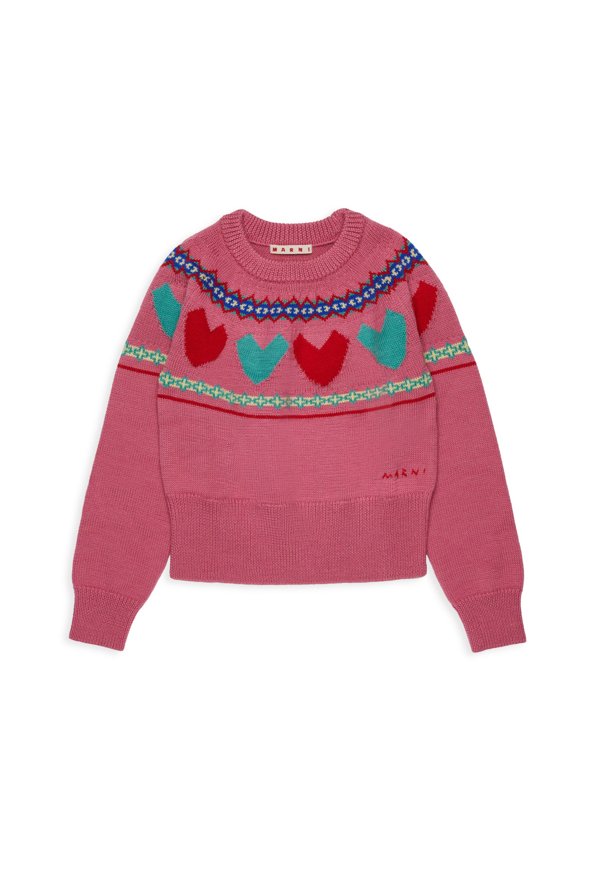 Maglione in Lana Sweet Pink M01870M00XQ 0M352 MARNI KIDS 