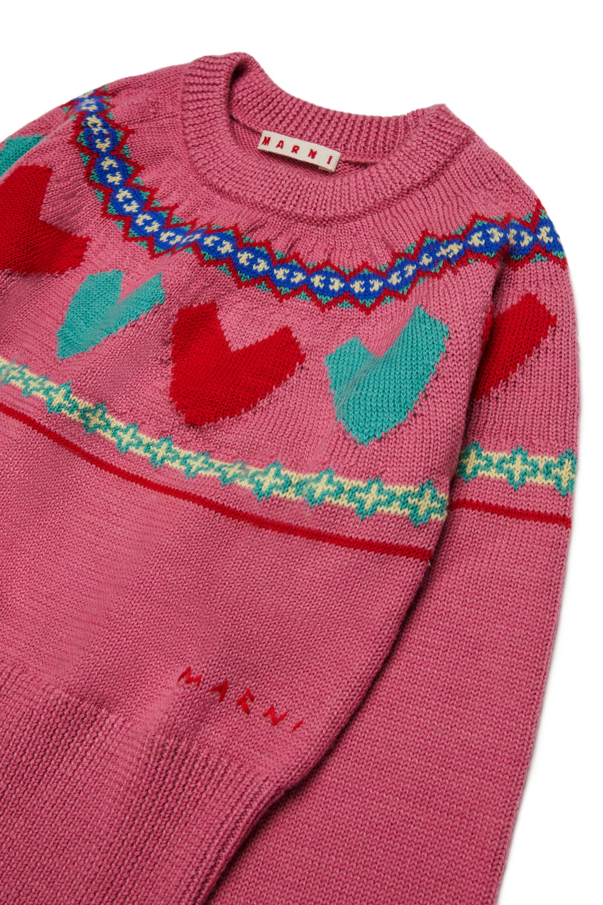 Maglione in Lana Sweet Pink M01870M00XQ 0M352 MARNI KIDS 