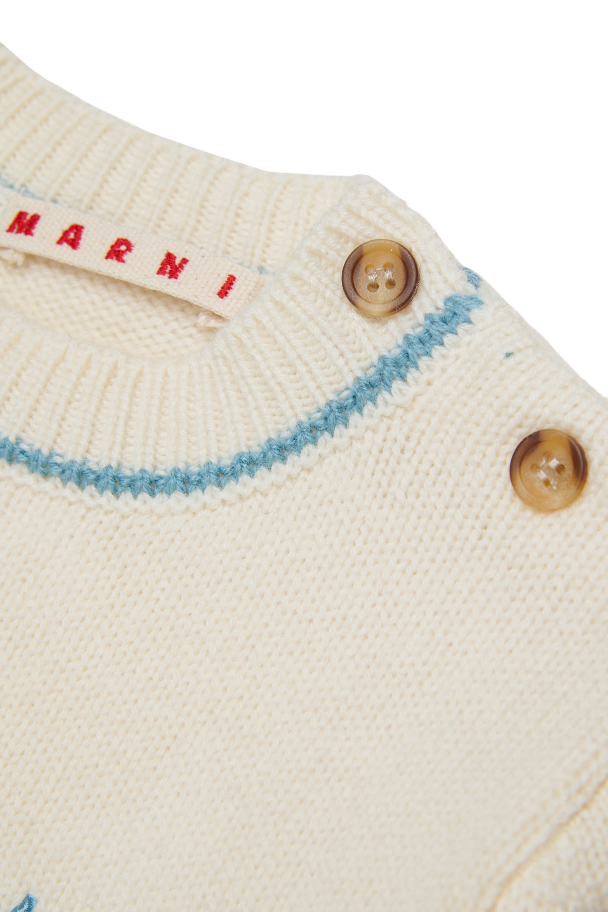 Maglione in Lana Pearl White M01875M004C 0M116 MARNI KIDS 