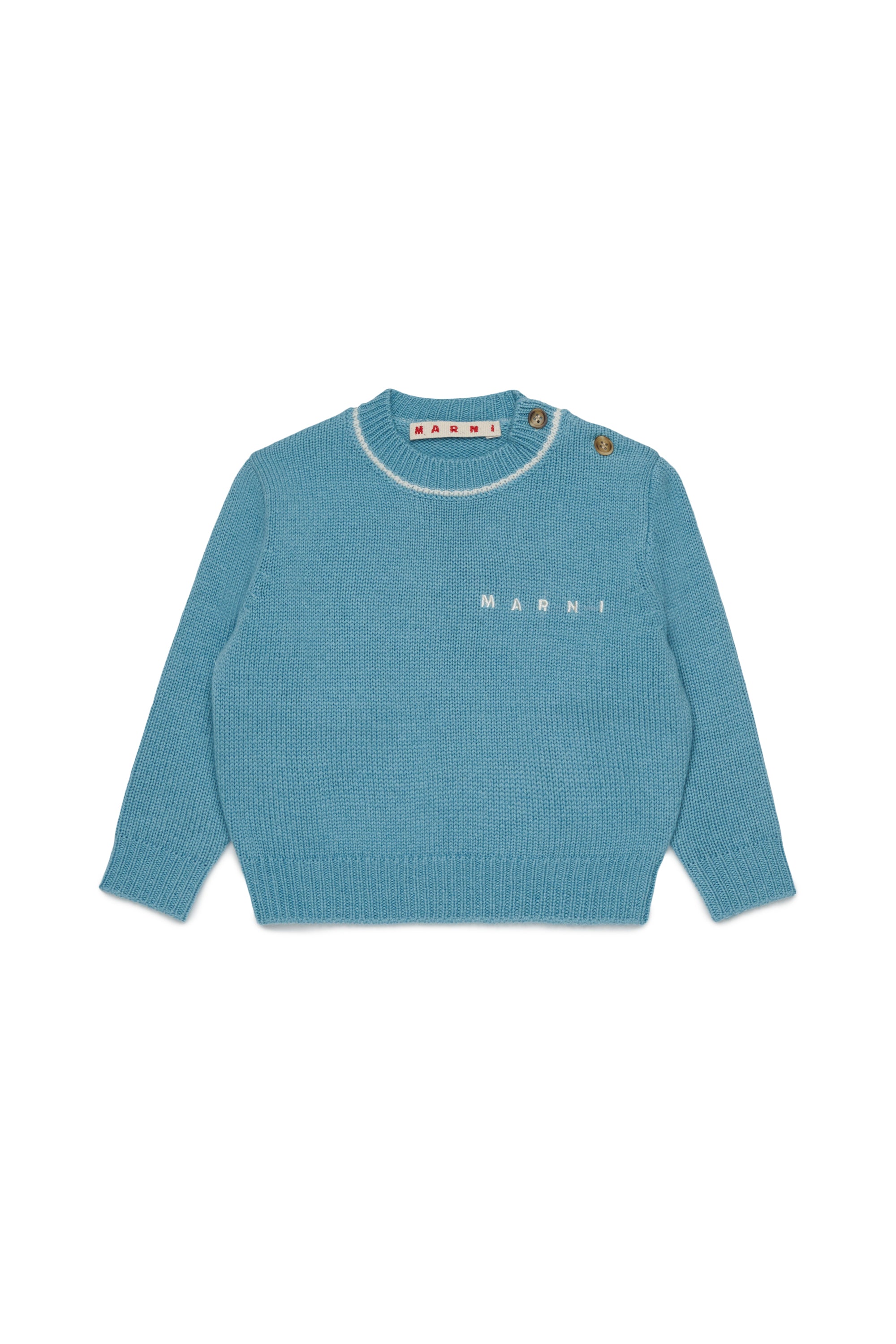 Maglione in Lana Aqua Blue M01875M004C 0M866 MARNI KIDS 
