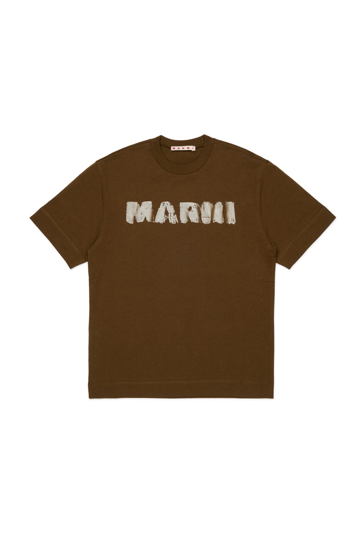 T-shirt Wood Brown M01901M00Z1 0M721 MARNI KIDS 