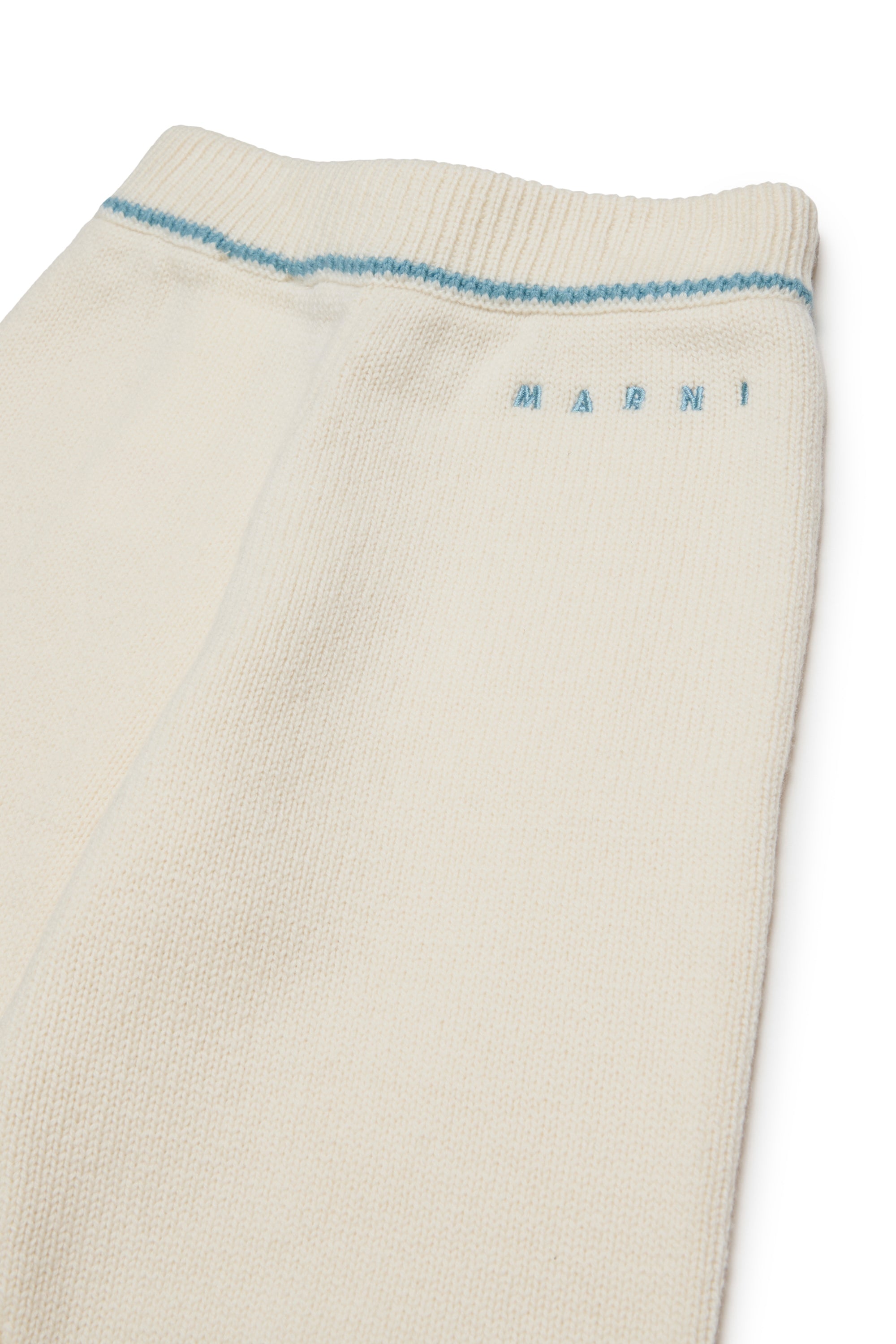 Pantalone in Lana Pearl White M01926M004C 0M116 MARNI KIDS 