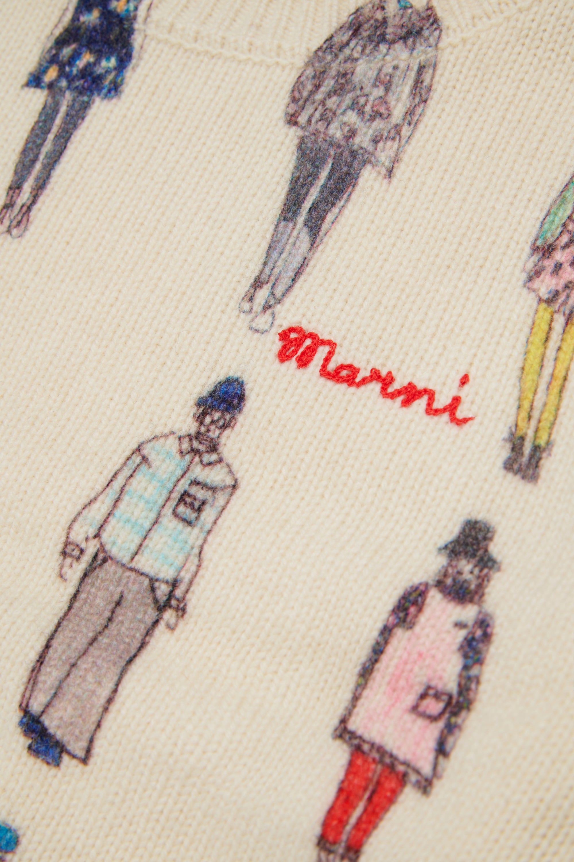 Maglione in Lana Pearl White M01952M00Y6 0M116 MARNI KIDS 