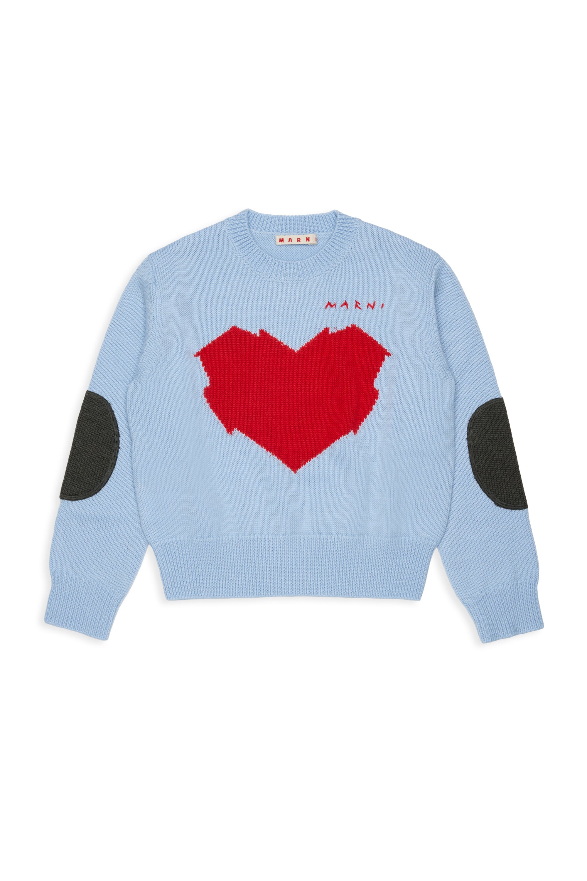 Maglione in Lana Powder Light Blue M02017M00XT 0M863 MARNI KIDS 