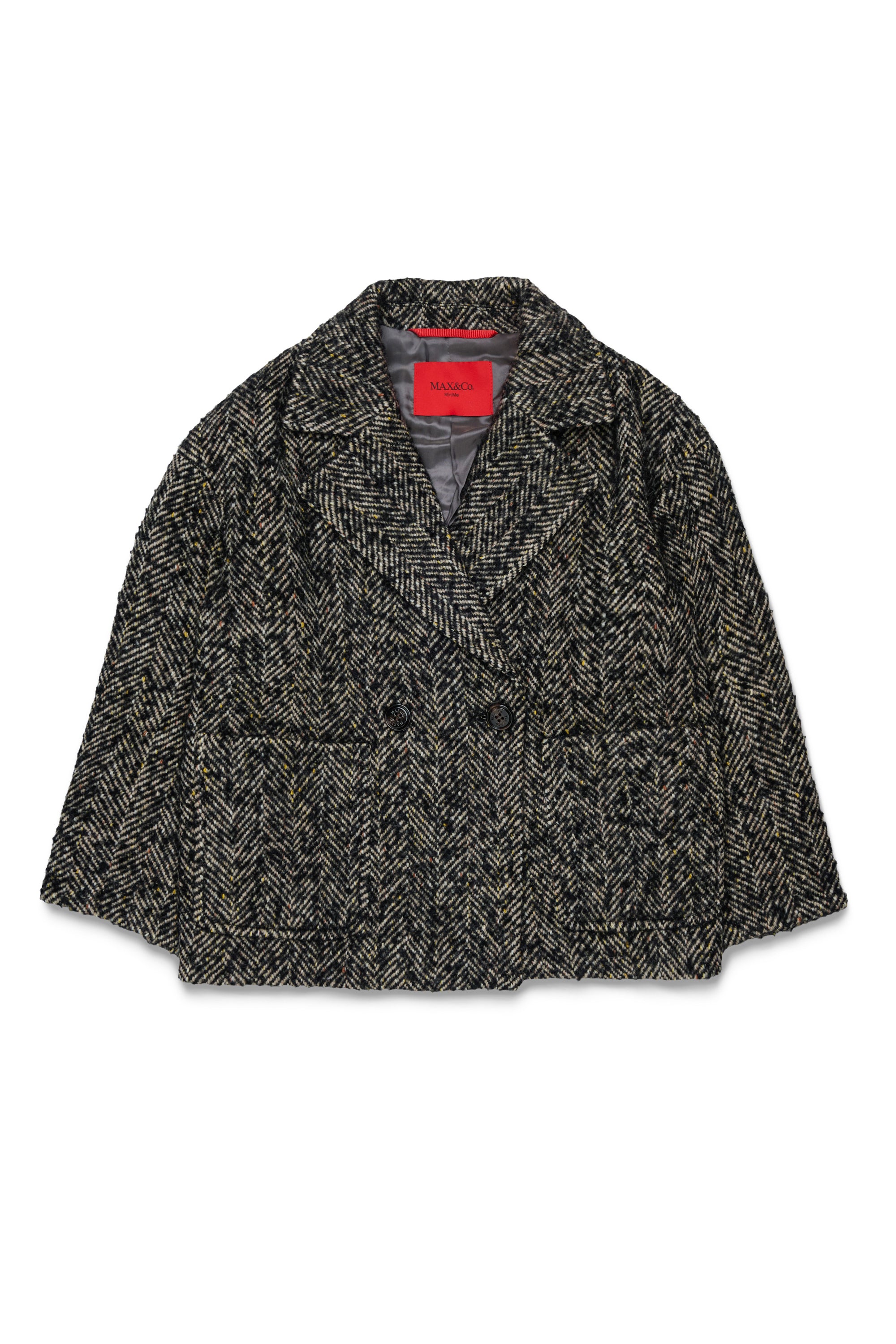 Cappotto in Lana Nero MX0440MX02N MX900 MAX&CO. KIDS 