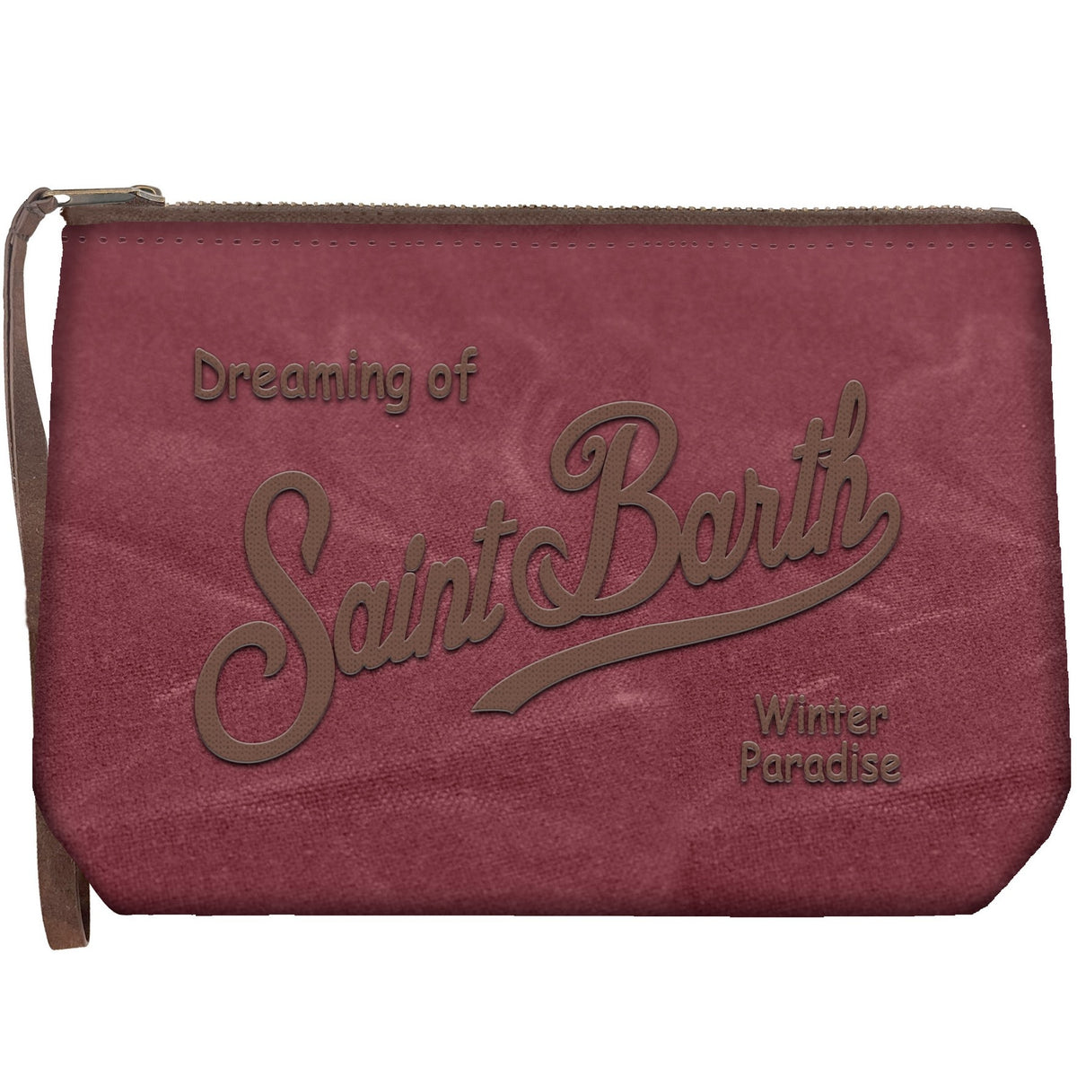 Pochette con logo corsivo ALI0058 00410M MC2 SAINT BARTH 