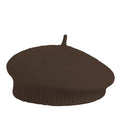 Basco con bordo a coste marrone