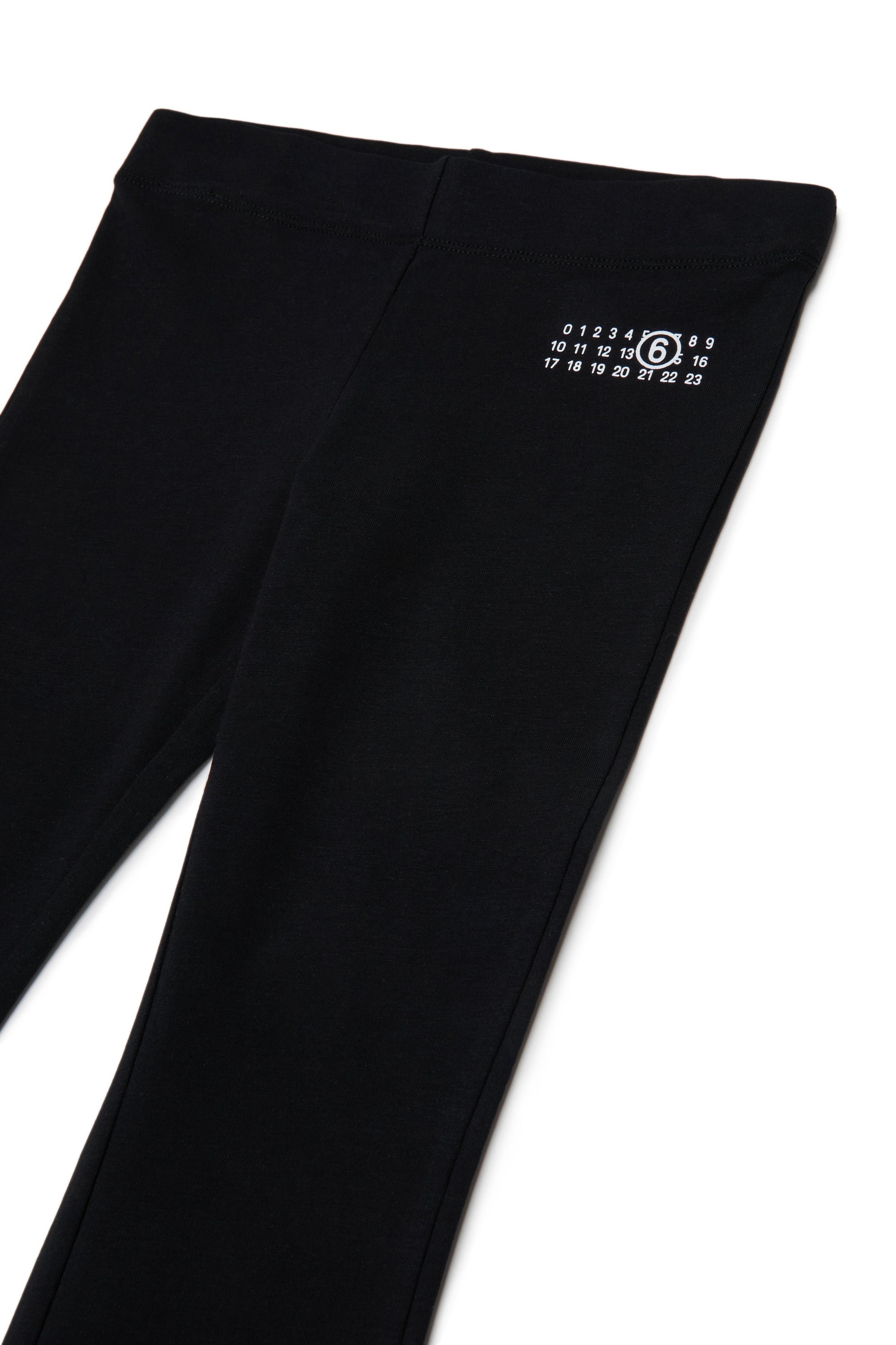 Leggings Nero M60699MM06L M6900 MM6 MAISON MARGIELA KIDS 