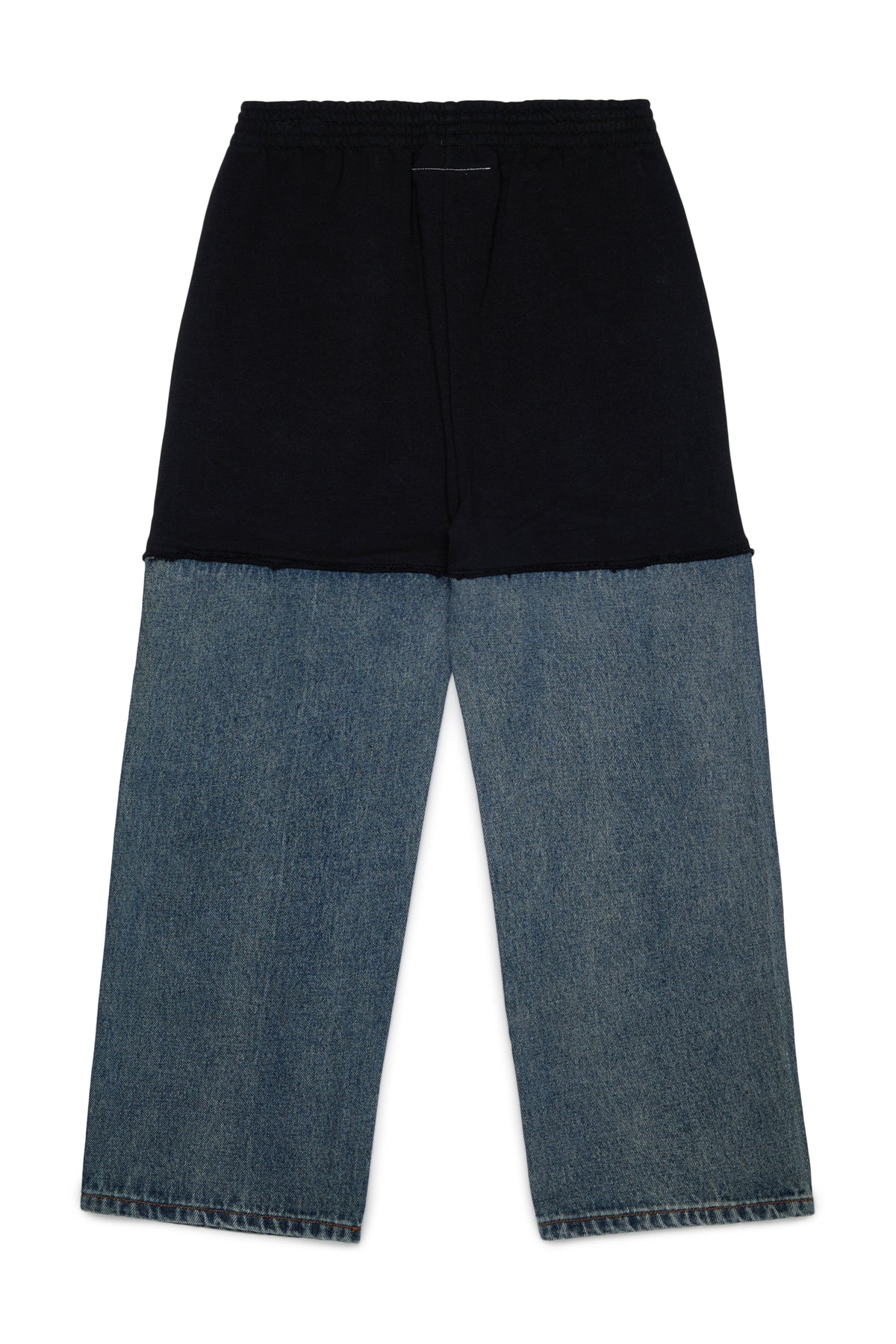 Pantalone Blue Denim+Black M61084MM09G M6C08 MM6 MAISON MARGIELA KIDS 