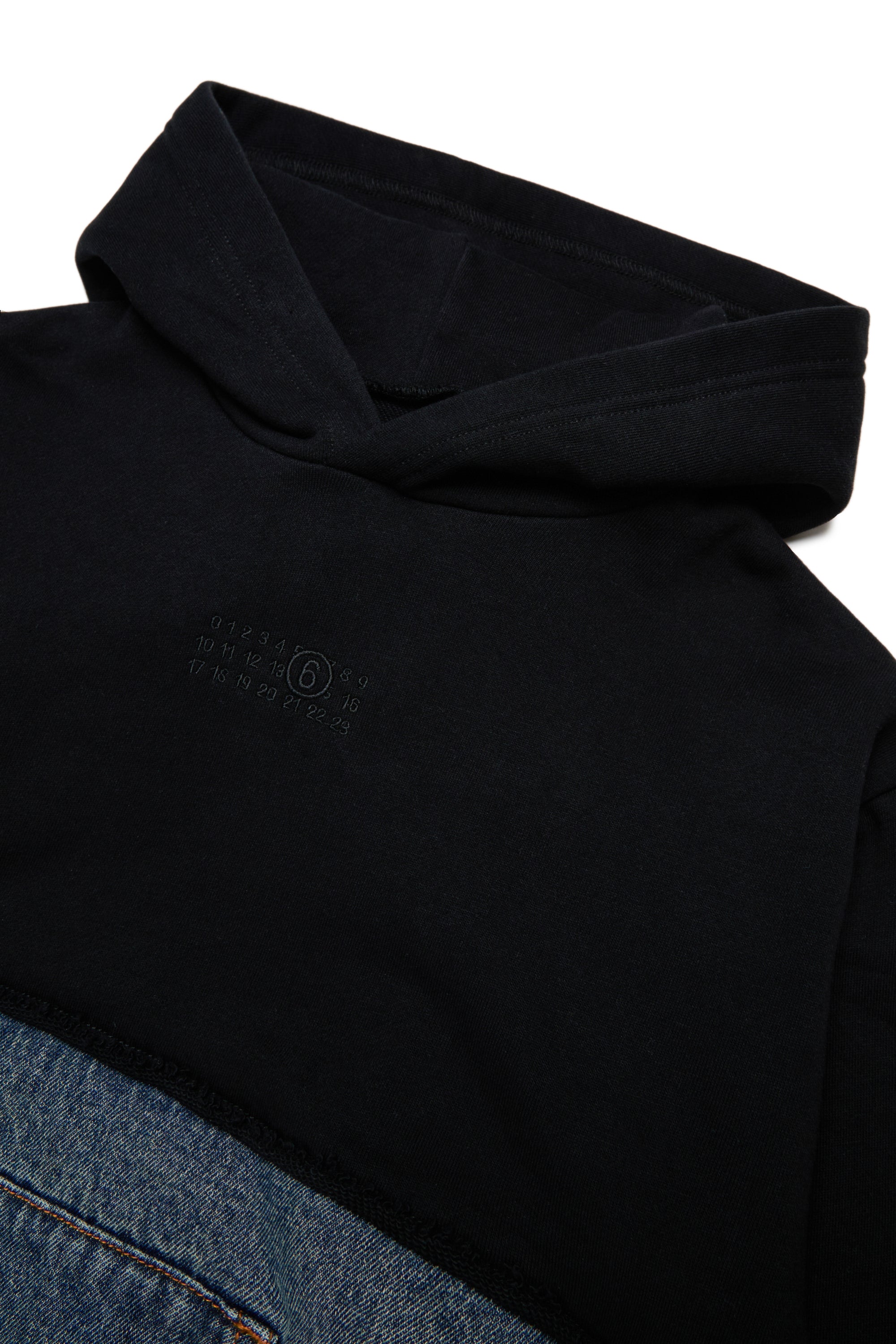Felpa Blue Denim+Black M61108MM09G M6C08 MM6 MAISON MARGIELA KIDS 