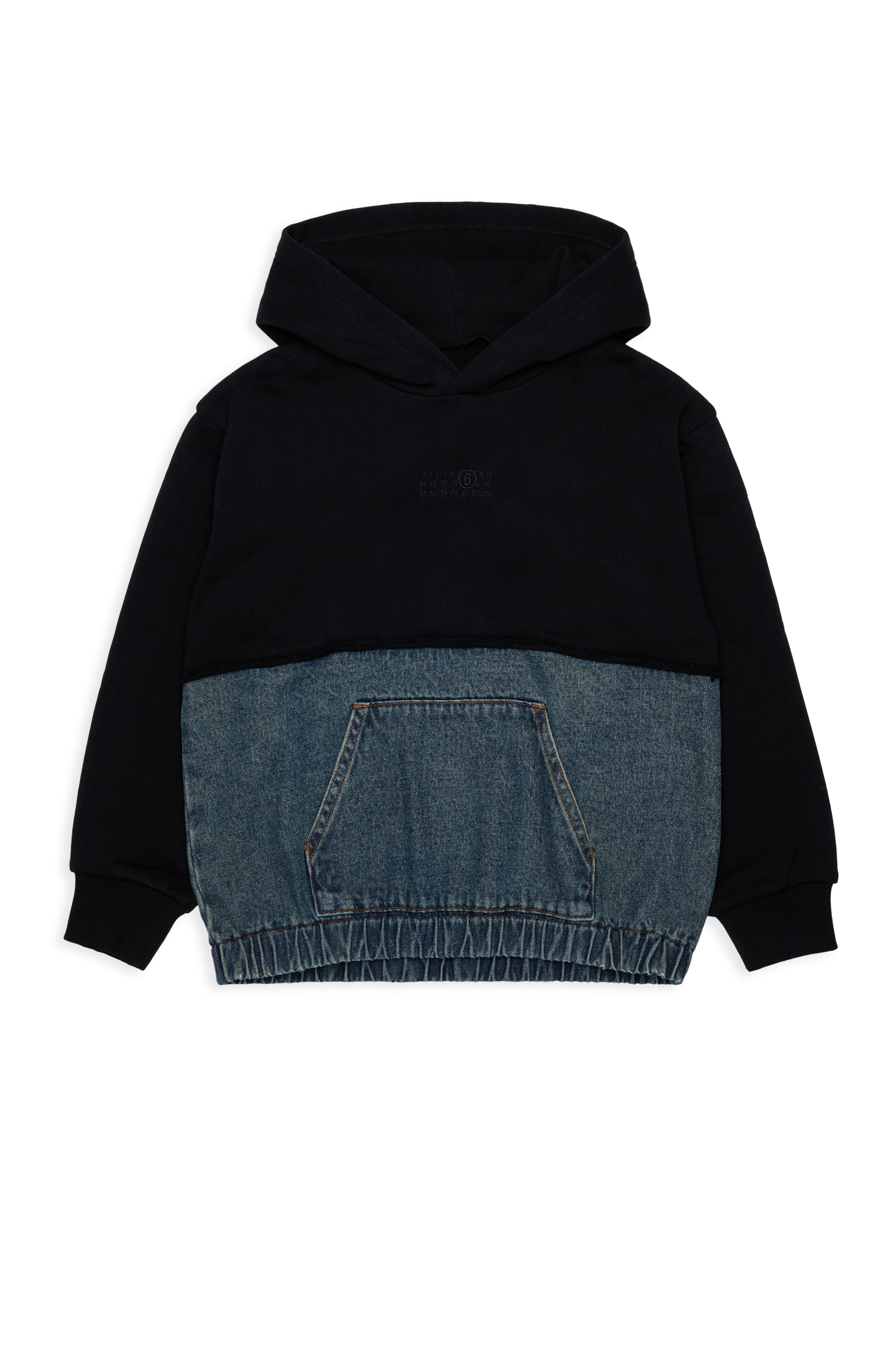 Felpa Blue Denim+Black M61108MM09G M6C08 MM6 MAISON MARGIELA KIDS 