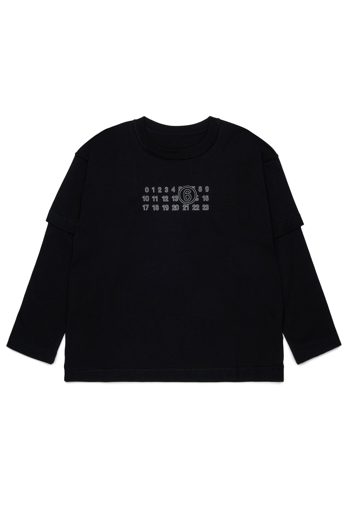 T-shirt Nero M61132MM04I M6900 MM6 MAISON MARGIELA KIDS 