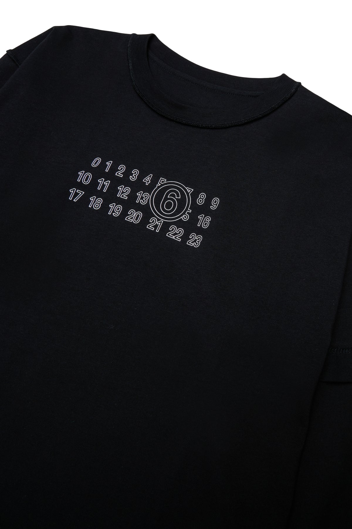 T-shirt Nero M61132MM04I M6900 MM6 MAISON MARGIELA KIDS 