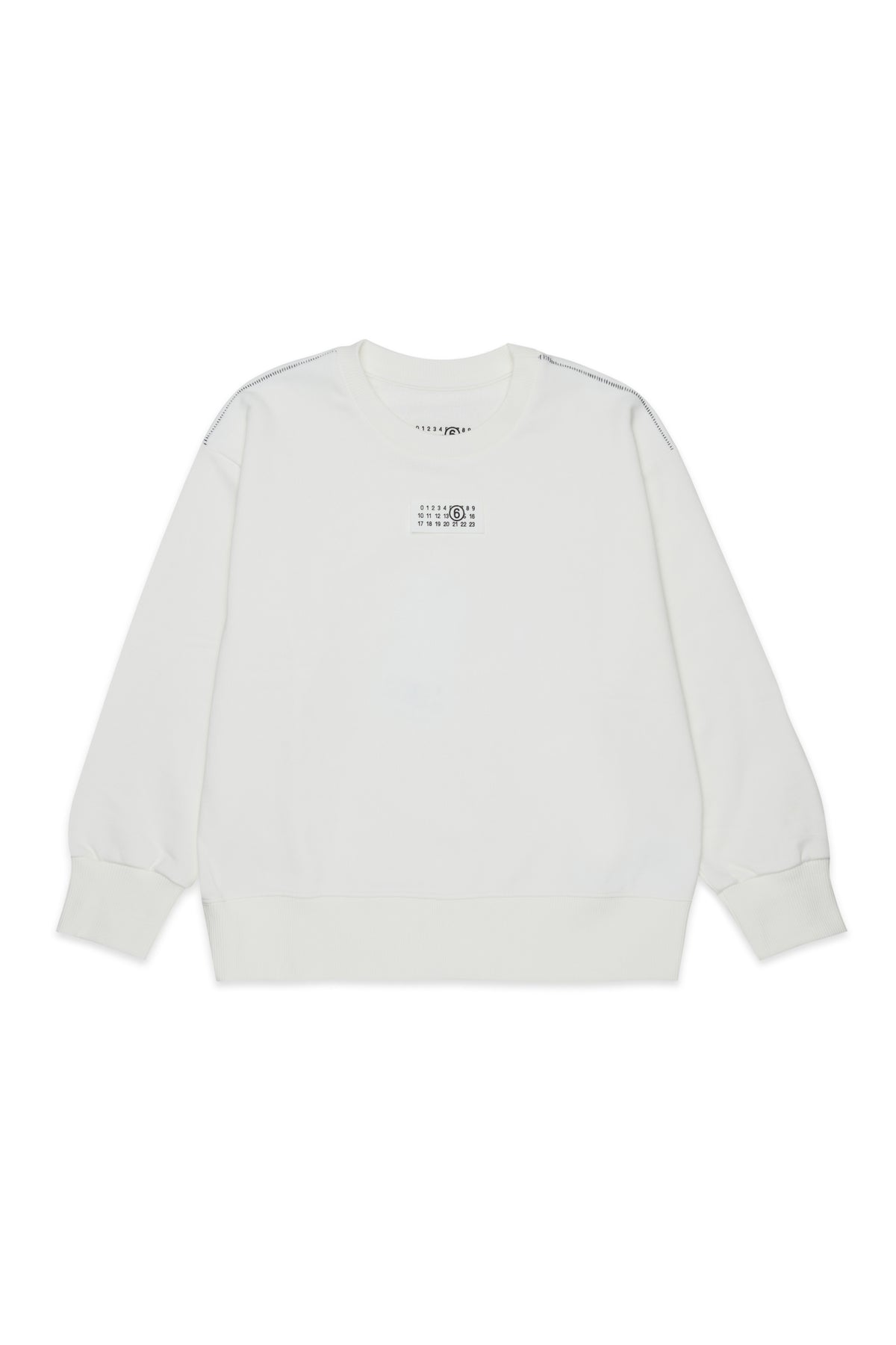 Felpa Natural White M61160MM04H M6102 MM6 MAISON MARGIELA KIDS 