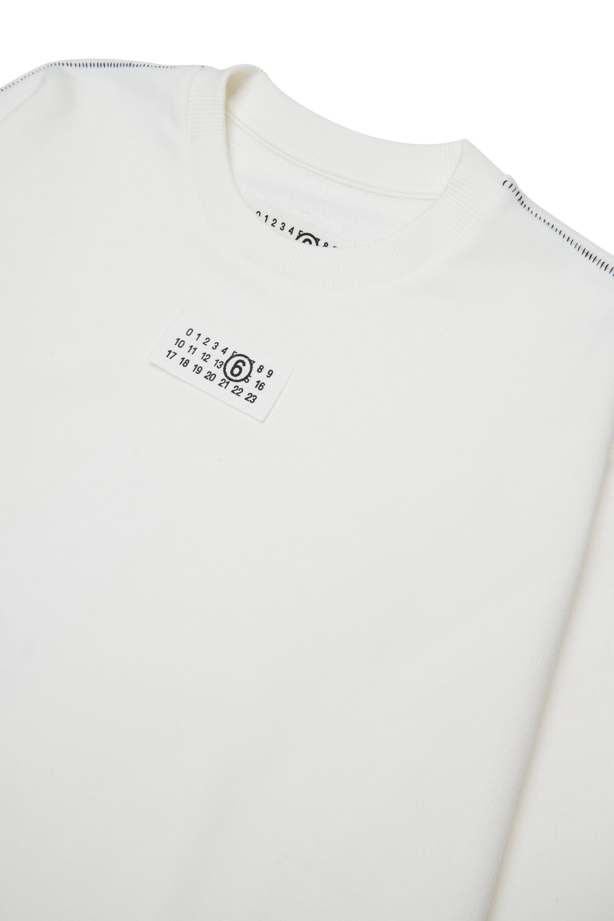 Felpa Natural White M61160MM04H M6102 MM6 MAISON MARGIELA KIDS 