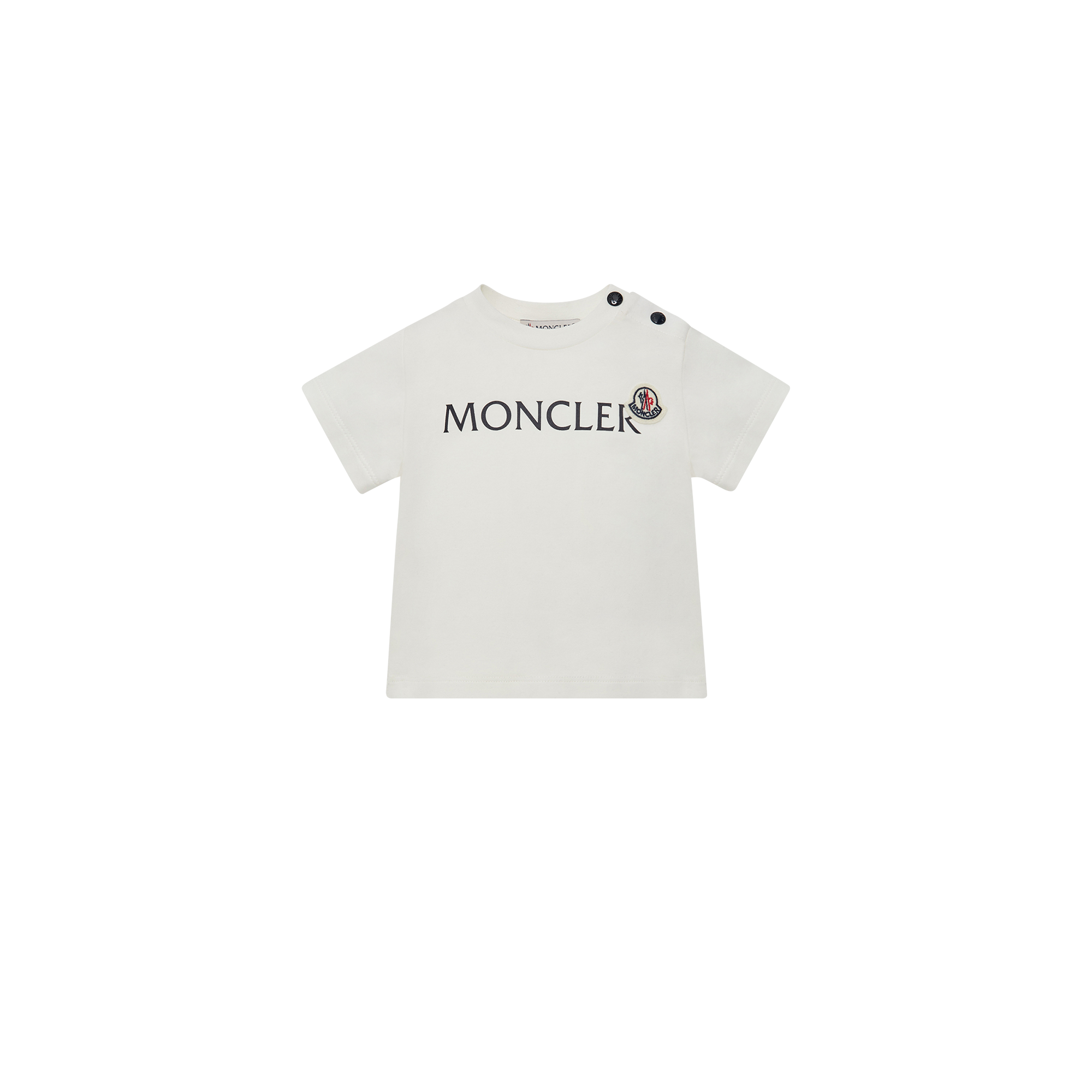 Ss T-Shirt Natural L29518C0000889AUM 034 MONCLER KIDS 